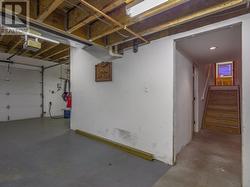 Lowest level basement with garage door - 