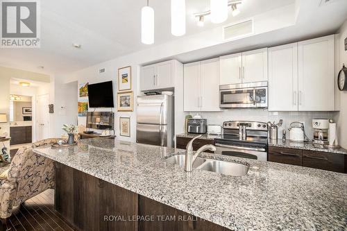 301 - 150 Guelph, Ottawa, ON - Indoor Photo Showing Kitchen With Stainless Steel Kitchen With Double Sink With Upgraded Kitchen