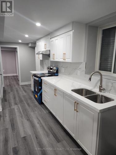 6 Macklin Street, Brantford, ON - Indoor Photo Showing Kitchen With Double Sink