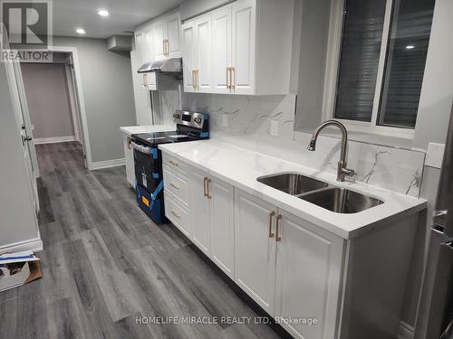 6 Macklin Street, Brantford, ON - Indoor Photo Showing Kitchen With Double Sink