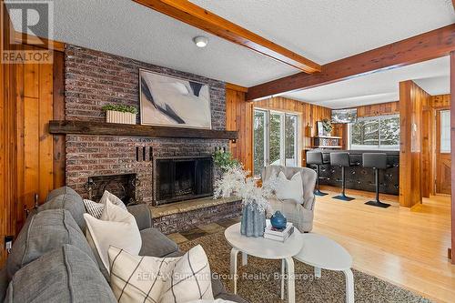 144 Talisman Boulevard, Grey Highlands, ON - Indoor Photo Showing Living Room With Fireplace