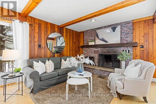 144 Talisman Boulevard, Grey Highlands, ON - Indoor Photo Showing Living Room With Fireplace