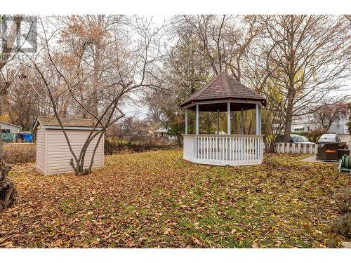 Beautiful backyard with Gazebo and storage shed - 615 Sutherland Avenue, Kelowna, BC - Outdoor