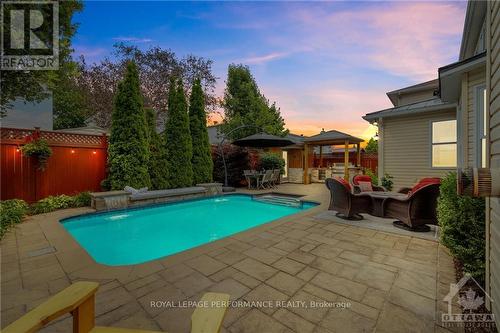 695 Merkley Drive, Ottawa, ON - Outdoor With In Ground Pool With Deck Patio Veranda