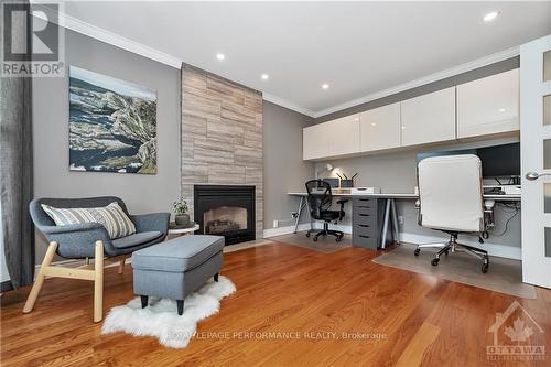 695 Merkley Drive, Ottawa, ON - Indoor With Fireplace