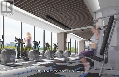 910 - 575 Bloor Street E, Toronto, ON - Indoor Photo Showing Gym Room