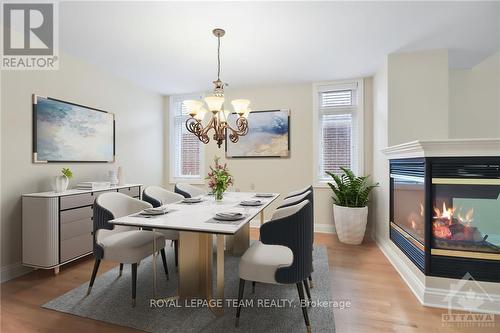 663 Westminster Avenue, Ottawa, ON - Indoor Photo Showing Dining Room With Fireplace