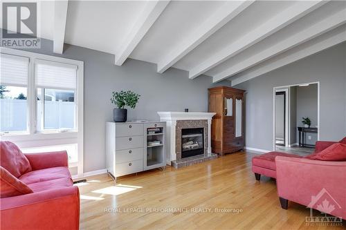 1861 Dorset Drive, Ottawa, ON - Indoor Photo Showing Living Room With Fireplace