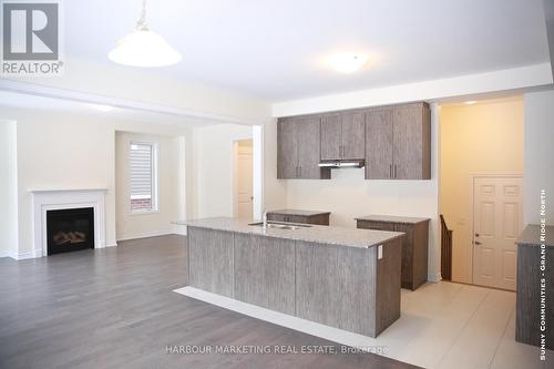 680 Grand Ridge Avenue, Oshawa, ON - Indoor Photo Showing Kitchen With Fireplace