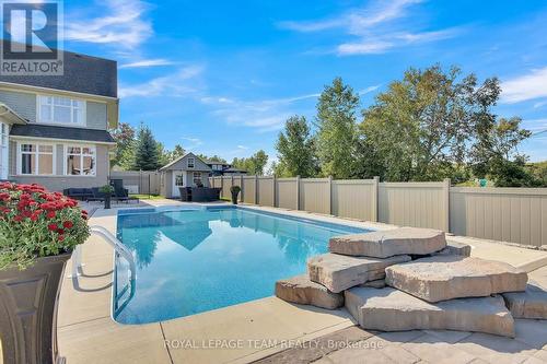 229 Cabrelle Place, Ottawa, ON - Outdoor With In Ground Pool With Backyard