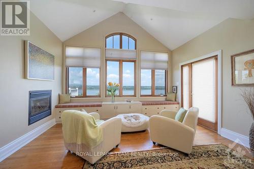 1870 Sixth Line Road, Ottawa, ON - Indoor Photo Showing Living Room With Fireplace