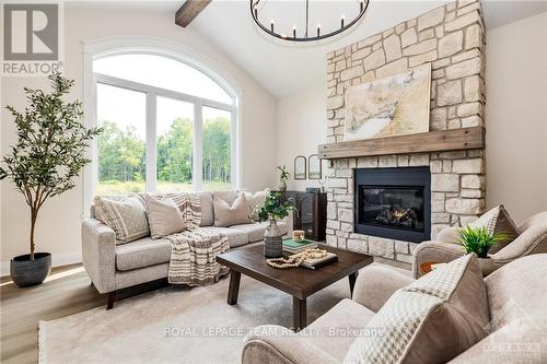 5 Comeau Court, North Grenville, ON - Indoor Photo Showing Living Room With Fireplace