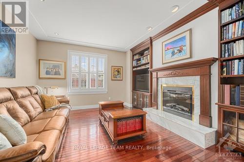 33 Durham, Ottawa, ON - Indoor Photo Showing Living Room With Fireplace