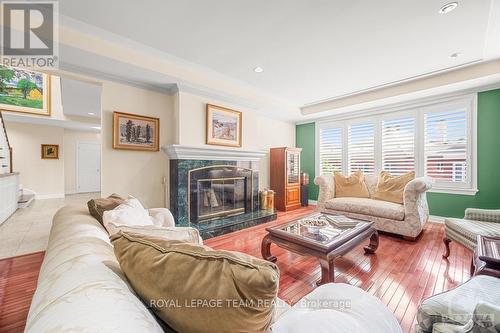 33 Durham, Ottawa, ON - Indoor Photo Showing Living Room With Fireplace