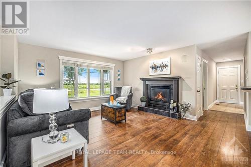 450 Big Horn Way, Ottawa, ON - Indoor Photo Showing Living Room With Fireplace