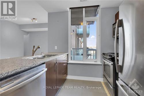 307 - 575 Byron Avenue, Ottawa, ON - Indoor Photo Showing Kitchen With Stainless Steel Kitchen With Double Sink