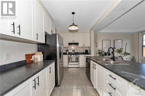 100 Burbot Street, Ottawa, ON - Indoor Photo Showing Kitchen With Stainless Steel Kitchen With Double Sink With Upgraded Kitchen