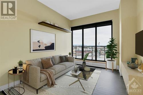 1208 - 90 George Street, Ottawa, ON - Indoor Photo Showing Living Room