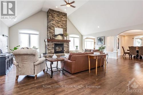 2 Beechgrove Gardens, Ottawa, ON - Indoor Photo Showing Living Room With Fireplace