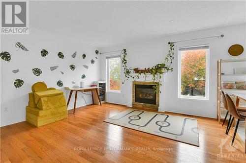 2242 Des Grands Champs Way, Ottawa, ON - Indoor Photo Showing Living Room With Fireplace