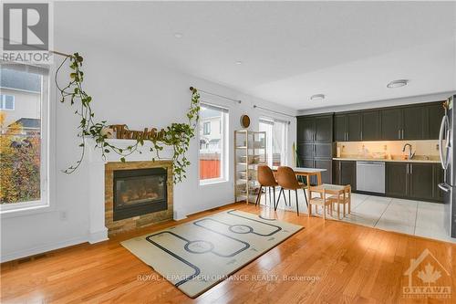 2242 Des Grands Champs Way, Ottawa, ON - Indoor Photo Showing Living Room With Fireplace