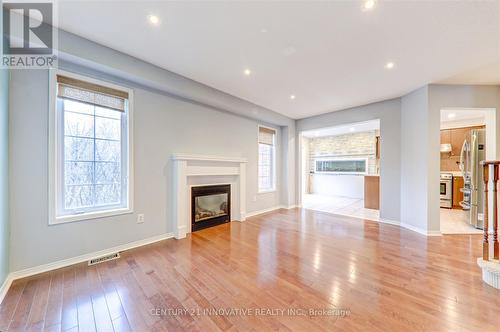 53 Angier Crescent, Ajax, ON - Indoor Photo Showing Living Room With Fireplace