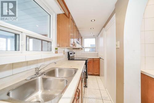 Upper - 1057 Shaw Drive, Mississauga, ON - Indoor Photo Showing Kitchen With Double Sink