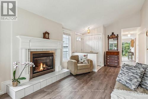 1012 Teena Colleen, Ottawa, ON - Indoor Photo Showing Living Room With Fireplace