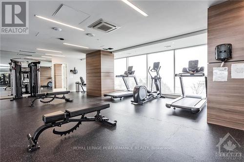 4007 - 805 Carling Avenue, Ottawa, ON - Indoor Photo Showing Gym Room