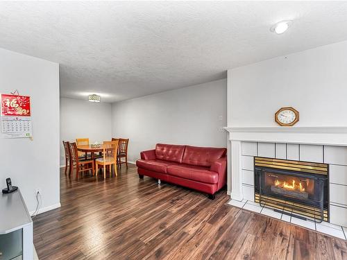 309-898 Vernon Ave, Saanich, BC - Indoor Photo Showing Living Room With Fireplace