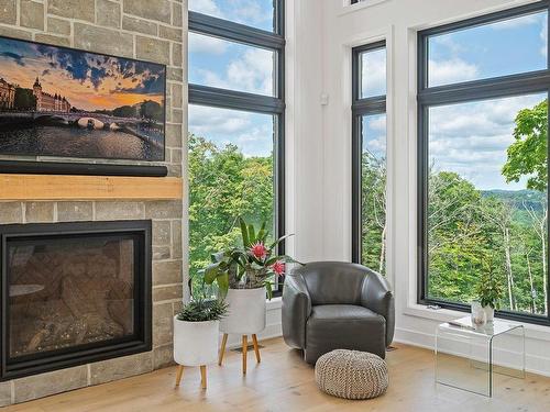 Salon - 710 Rue Du Mont-Blanc, Saint-Sauveur, QC - Indoor Photo Showing Living Room With Fireplace