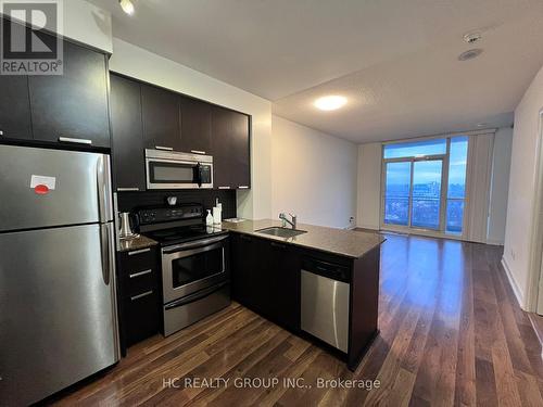 2206 - 23 Sheppard Avenue E, Toronto, ON - Indoor Photo Showing Kitchen With Stainless Steel Kitchen