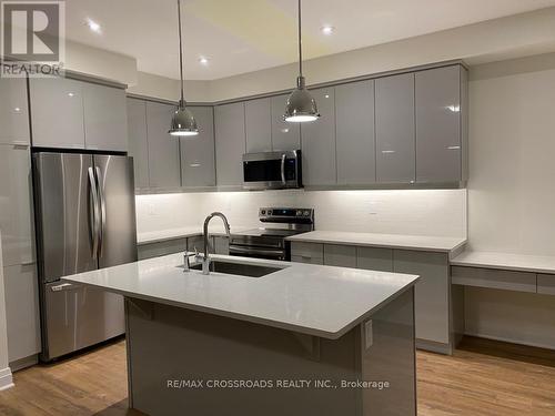 3393 Swordbill Street, Pickering, ON - Indoor Photo Showing Kitchen With Stainless Steel Kitchen With Upgraded Kitchen