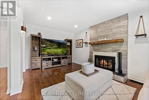 2994 Range Line Road, Ajax (South East), ON - Indoor Photo Showing Living Room With Fireplace