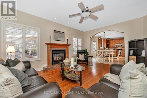 9 Galena Court, Ottawa, ON - Indoor Photo Showing Living Room With Fireplace