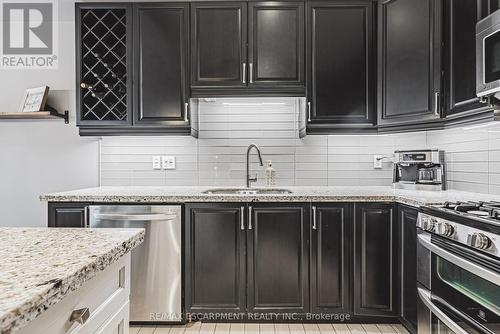 48 Madonna Drive, Hamilton, ON - Indoor Photo Showing Kitchen With Double Sink With Upgraded Kitchen