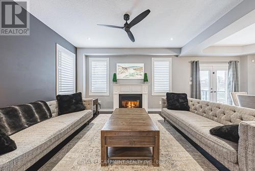 48 Madonna Drive, Hamilton, ON - Indoor Photo Showing Living Room With Fireplace