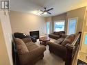 402 Mckague Crescent, Saskatoon, SK  - Indoor Photo Showing Living Room With Fireplace 