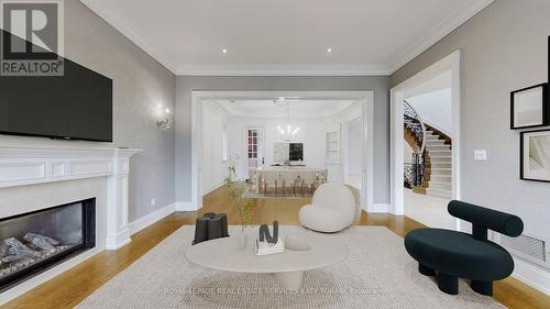 467 Cranbrooke Avenue, Toronto, ON - Indoor Photo Showing Living Room With Fireplace