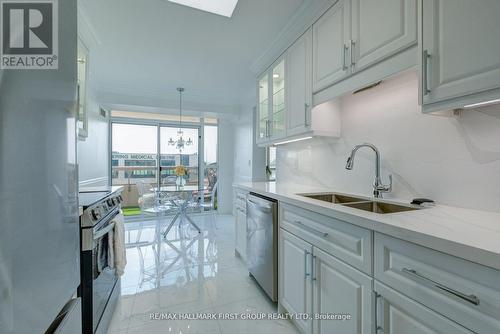 213 - 1000 The Esplanade N, Pickering, ON - Indoor Photo Showing Kitchen With Double Sink With Upgraded Kitchen