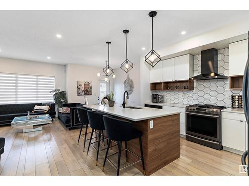 8032 174A Av Nw, Edmonton, AB - Indoor Photo Showing Kitchen With Upgraded Kitchen