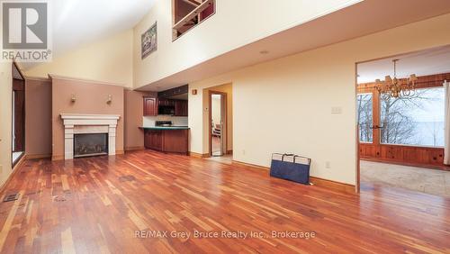 504791 Grey Road 1 Road, Georgian Bluffs, ON - Indoor With Fireplace