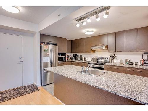 Kitchen - 212-10150 Place De L'Acadie, Montréal (Ahuntsic-Cartierville), QC - Indoor Photo Showing Kitchen With Double Sink With Upgraded Kitchen