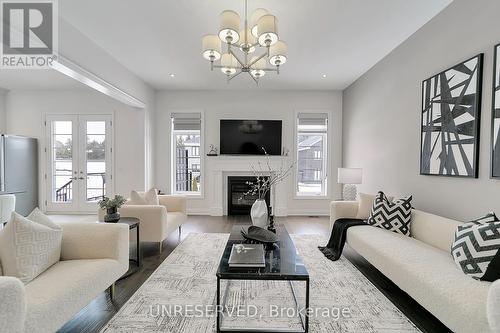 19 Painted Pony Trail, Vaughan, ON - Indoor Photo Showing Living Room With Fireplace