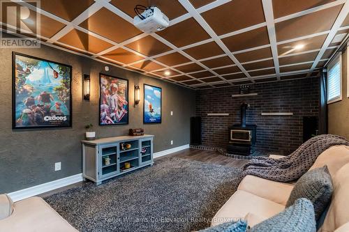 2145 Hughes Drive, Innisfil, ON - Indoor Photo Showing Other Room With Fireplace