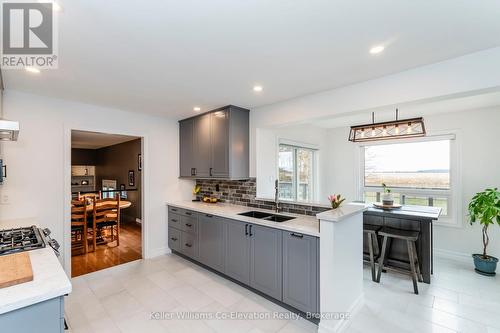 2145 Hughes Drive, Innisfil, ON - Indoor Photo Showing Kitchen With Double Sink With Upgraded Kitchen