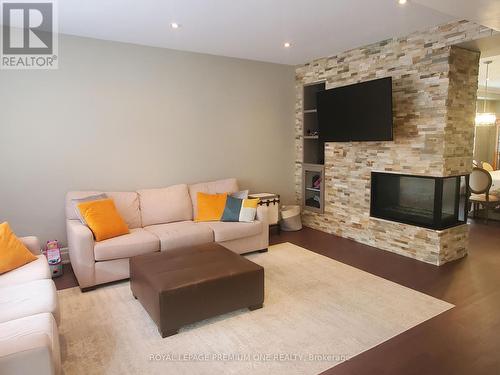 11 Rivoli Drive, Vaughan, ON - Indoor Photo Showing Living Room With Fireplace