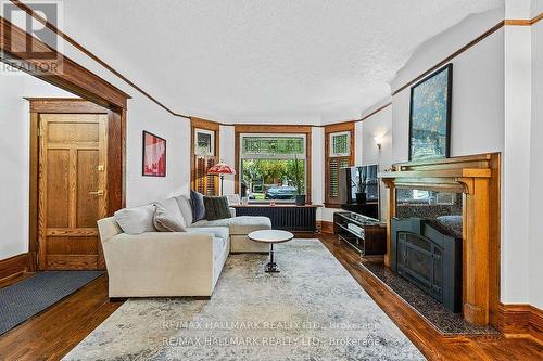 31 Hewitt Avenue, Toronto, ON - Indoor Photo Showing Living Room With Fireplace