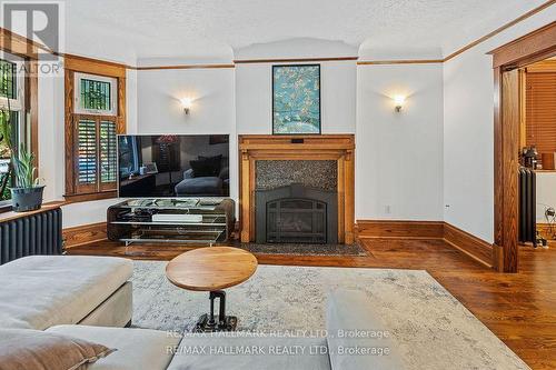 31 Hewitt Avenue, Toronto, ON - Indoor Photo Showing Living Room With Fireplace