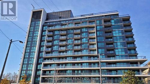 410 - 80 Esther Lorrie Drive, Toronto, ON - Outdoor With Balcony With Facade